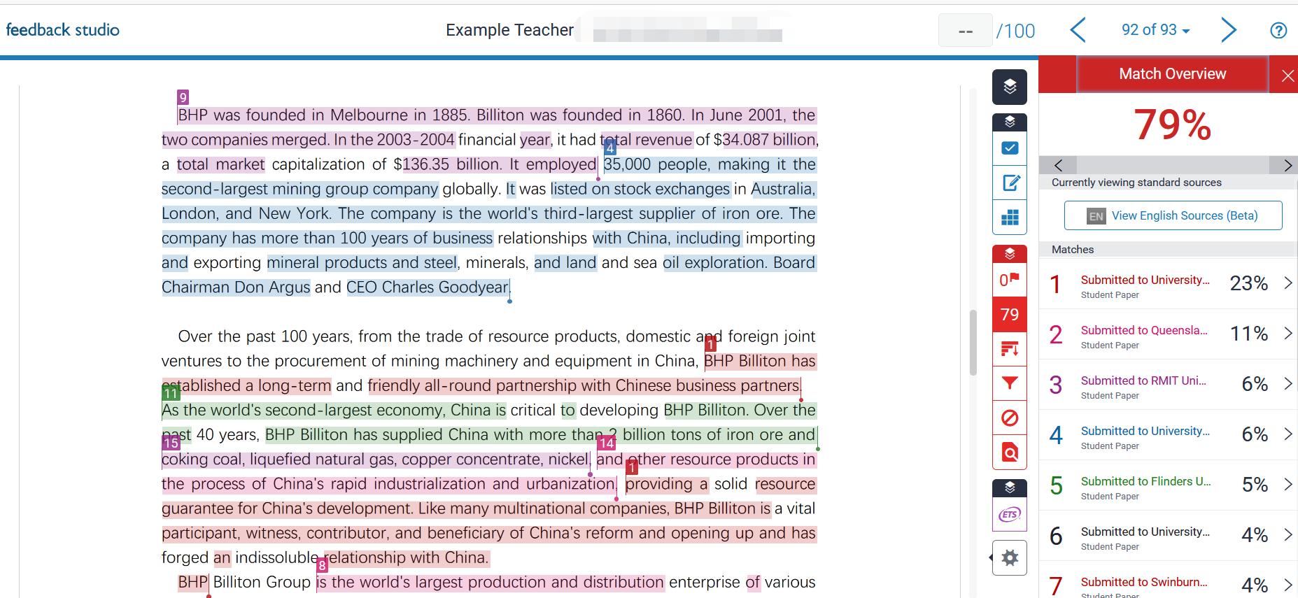 check assignment similarity